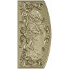 Фрея на кошках - stl модель рельефной панели для ЧПУ