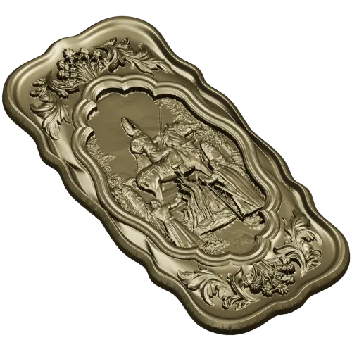 Appearance of Svarog - high-relief decorative panel STL for CNC