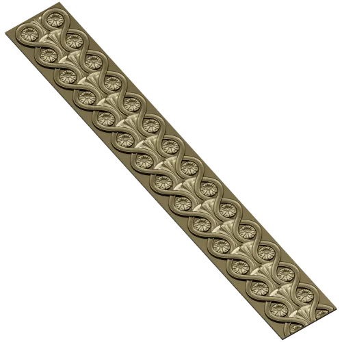 Classical Rosette Baguette - STL 3D model for CNC