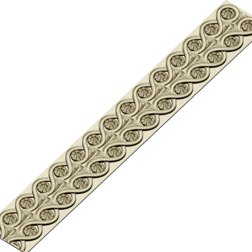 Classical Rosette Baguette - STL 3D model for CNC