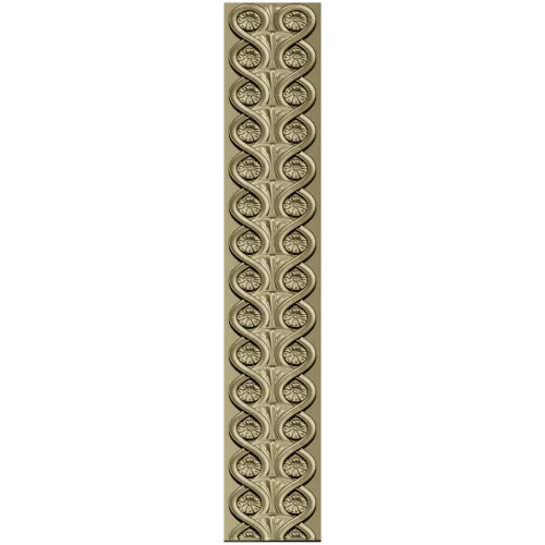 Classical Rosette Baguette - STL 3D model for CNC