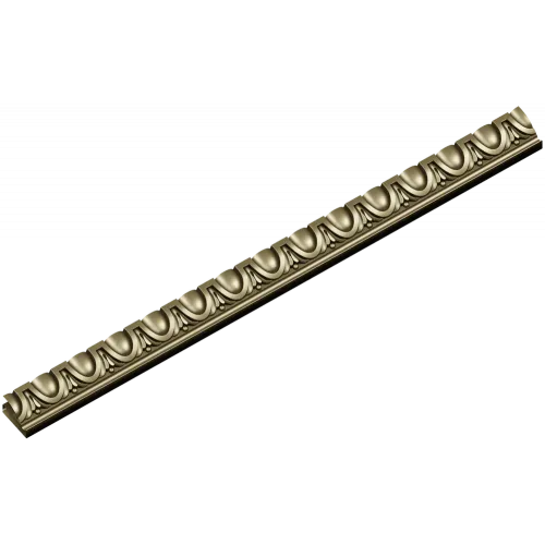 Classic Egg-and-Dart Baguette - STL 3D Model for CNC Milling