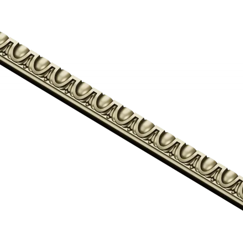 Classic Egg-and-Dart Baguette - STL 3D Model for CNC Milling