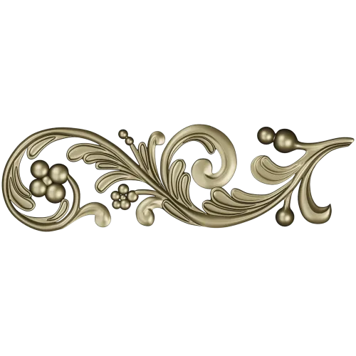 Acanthus Scroll Decorative STL for CNC Carving