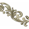 Acanthus Scroll Decorative STL for CNC Carving