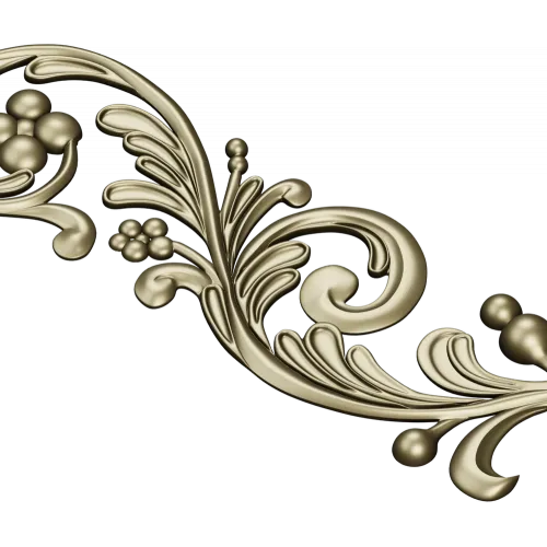 Acanthus Scroll Decorative STL for CNC Carving