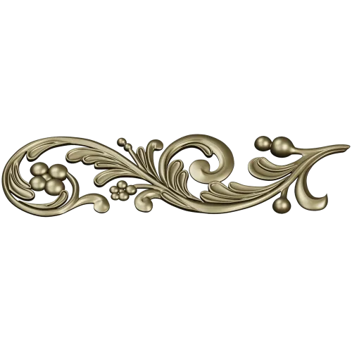 Acanthus Scroll Decorative STL for CNC Carving