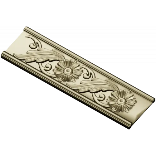 Classic Floral Baguette STL for CNC Carving