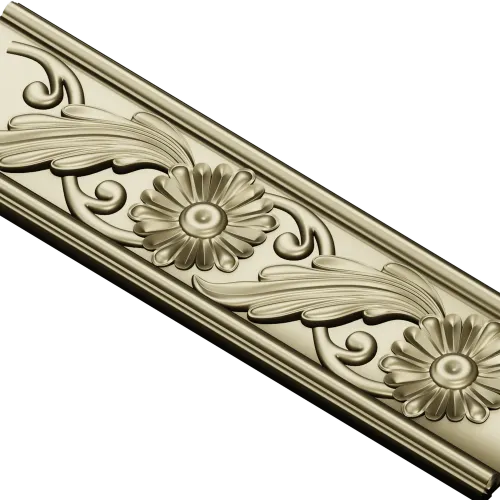 Classic Floral Baguette STL for CNC Carving