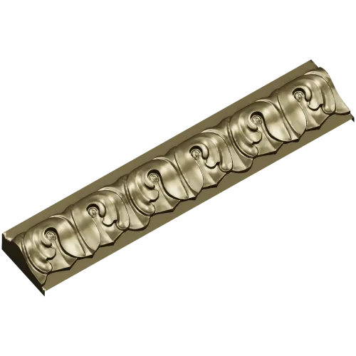 Acanthus Baguette - STL 3D Model for CNC Milling