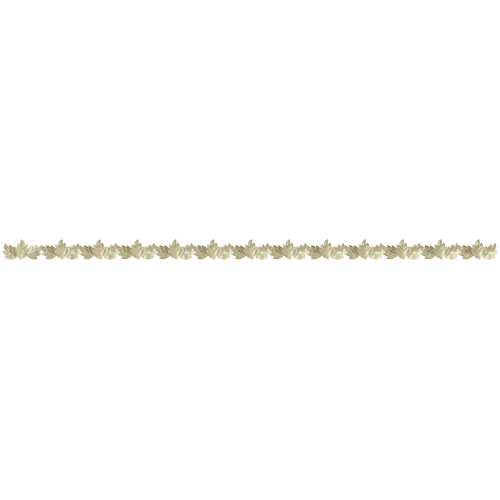 Laurel Leaf Linear Moulding - STL 3D Model for CNC