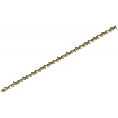 Laurel Leaf Linear Moulding - STL 3D Model for CNC