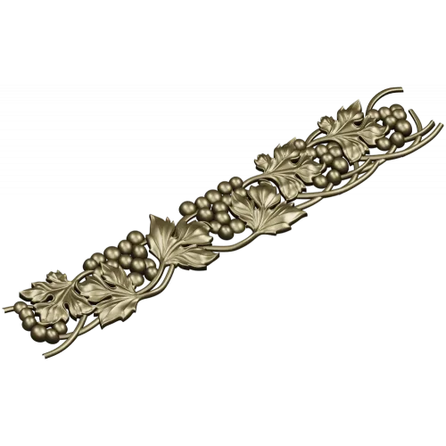 Grapevine Frieze STL for CNC Carving