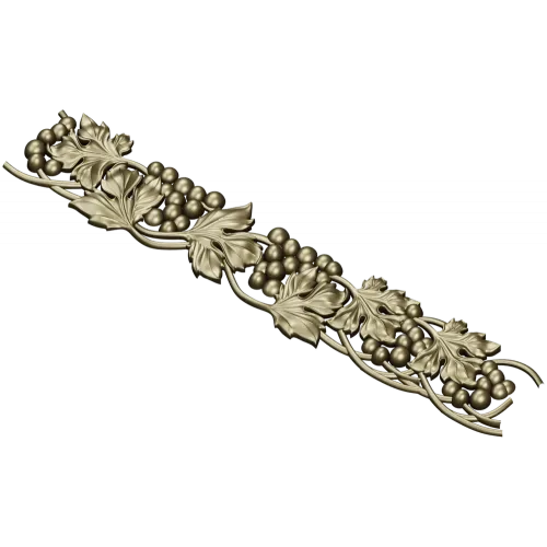 Grapevine Frieze STL for CNC Carving