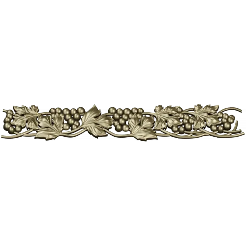 Grapevine Frieze STL for CNC Carving