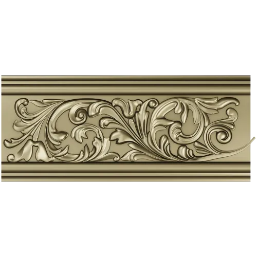 Ornate Acanthus Baguette - STL 3D Model for CNC