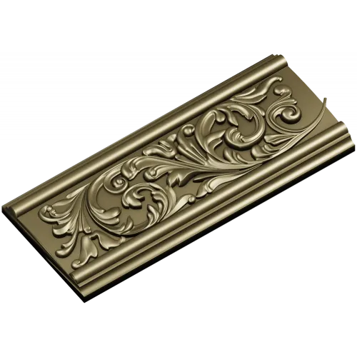 Ornate Acanthus Baguette - STL 3D Model for CNC