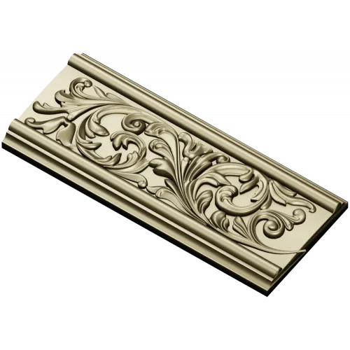Ornate Acanthus Baguette - STL 3D Model for CNC