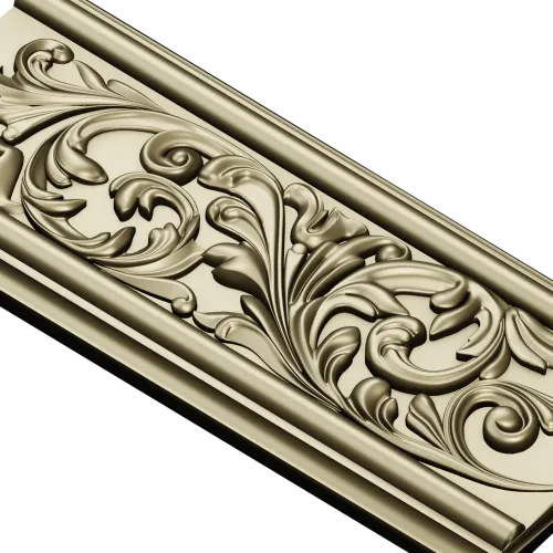 Ornate Acanthus Baguette - STL 3D Model for CNC