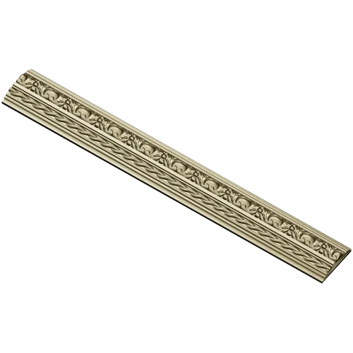 Regal Rope & Rosette Baguette - STL 3D model for CNC milling