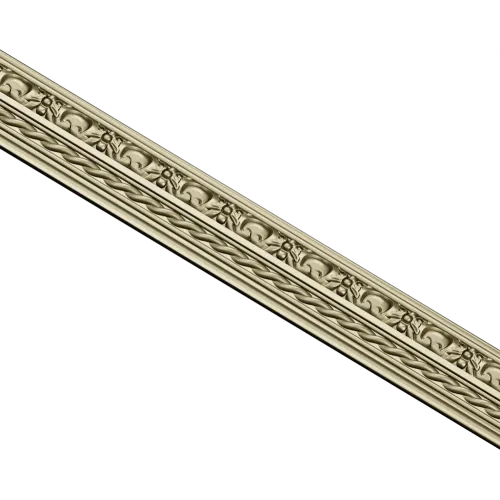 Regal Rope & Rosette Baguette - STL 3D model for CNC milling
