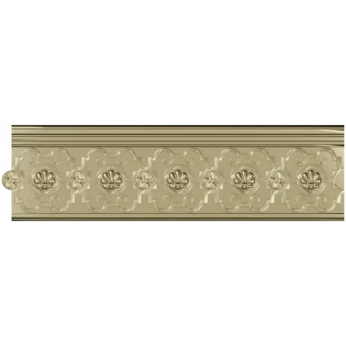 Розеттный бордюр - stl модель для ЧПУ, декоративный багет для фрезера