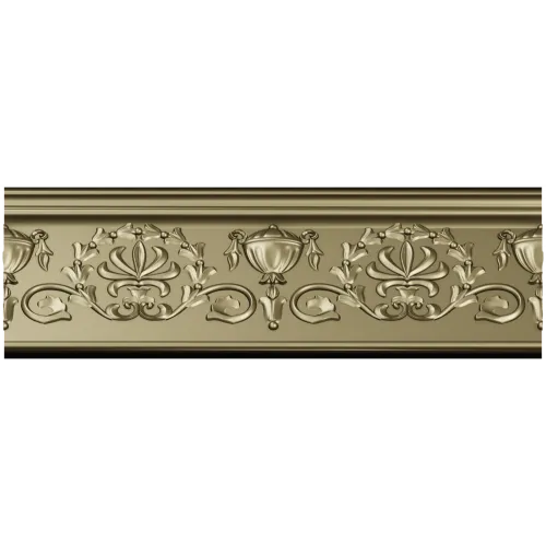 Декоративный багет с вазонами и лавровым орнаментом - STL для ЧПУ