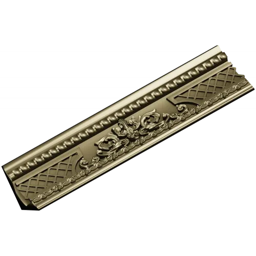 Rosa Aurea Frieze - ornate baguette STL model for CNC
