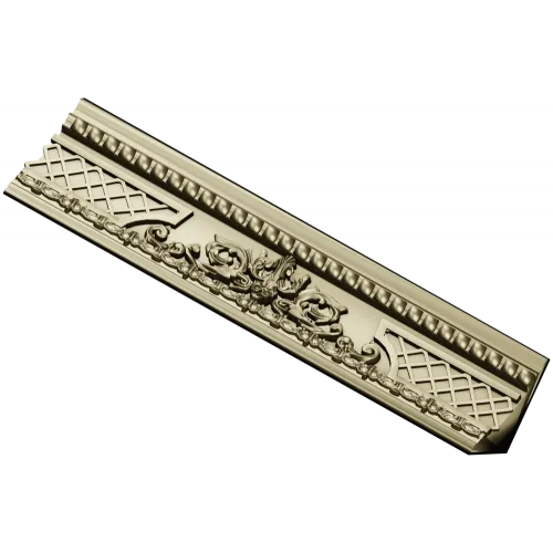 Rosa Aurea Frieze - ornate baguette STL model for CNC
