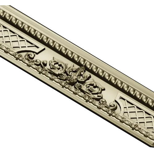 Rosa Aurea Frieze - ornate baguette STL model for CNC