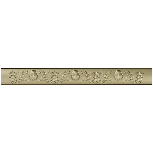 Рельефный полукруглый багет с ракушками - STL для ЧПУ