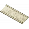 Floral Scroll Baguette - STL 3D model for CNC