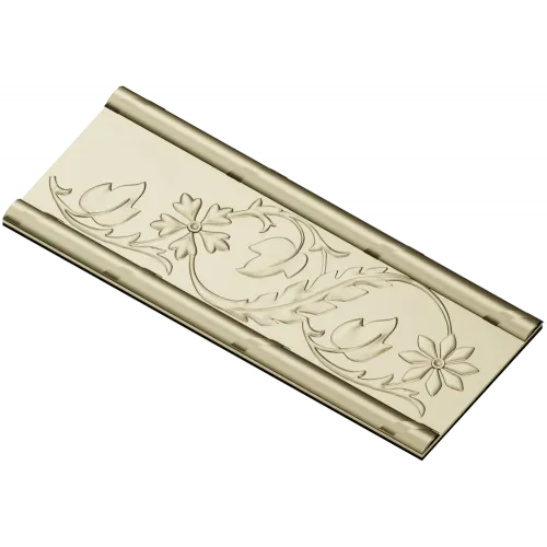Floral Scroll Baguette - STL 3D model for CNC