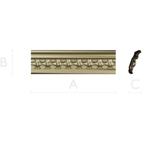 Regal medallion baguette - STL 3D model for CNC