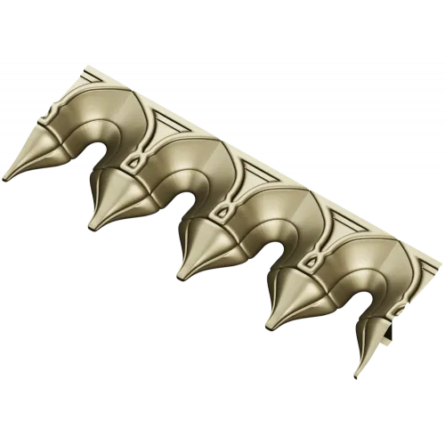 Багет "Арочные навершия" - 3D модель STL для ЧПУ