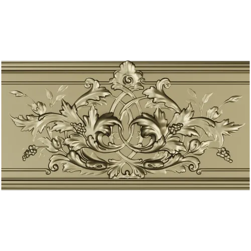Ornate Acanthus Baguette STL 3D Model for CNC