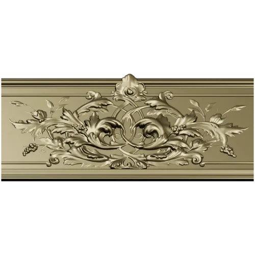 Ornate Acanthus Baguette STL 3D Model for CNC