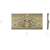 Ornate Acanthus Baguette STL 3D Model for CNC