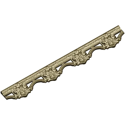 Rococo Floral Baguette STL for CNC