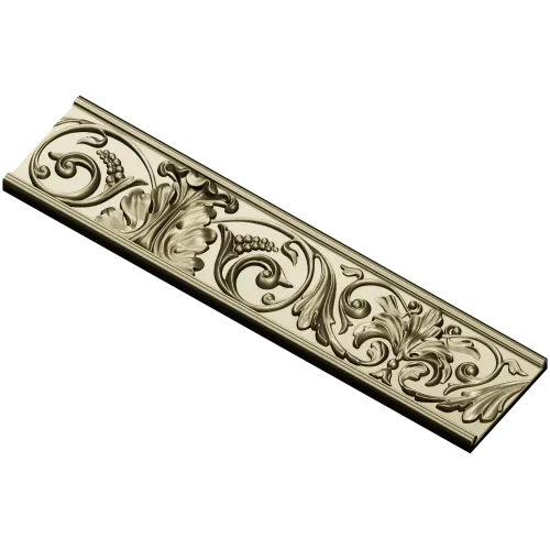Ornamental Acanthus Baguette STL for CNC