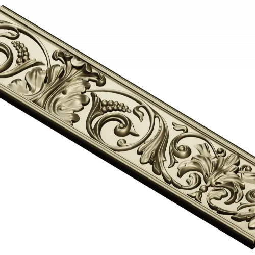 Ornamental Acanthus Baguette STL for CNC
