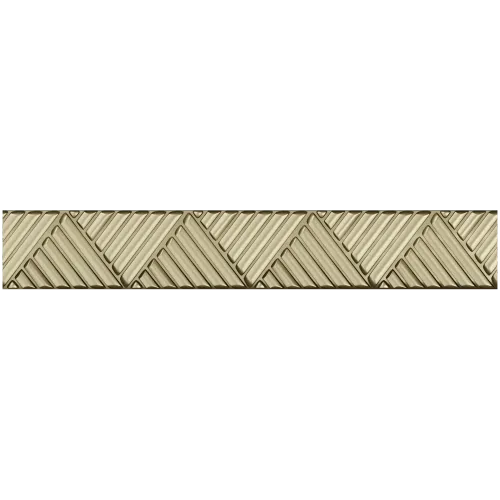 Chevron baguette - decorative 3D STL model for CNC routing