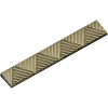 Chevron baguette - decorative 3D STL model for CNC routing