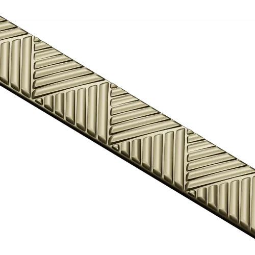 Chevron baguette - decorative 3D STL model for CNC routing