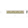 Chevron baguette - decorative 3D STL model for CNC routing