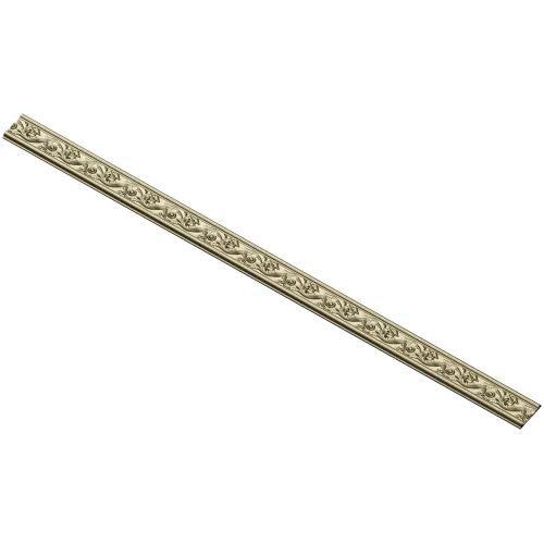 Narrow Floral Baguette STL for CNC