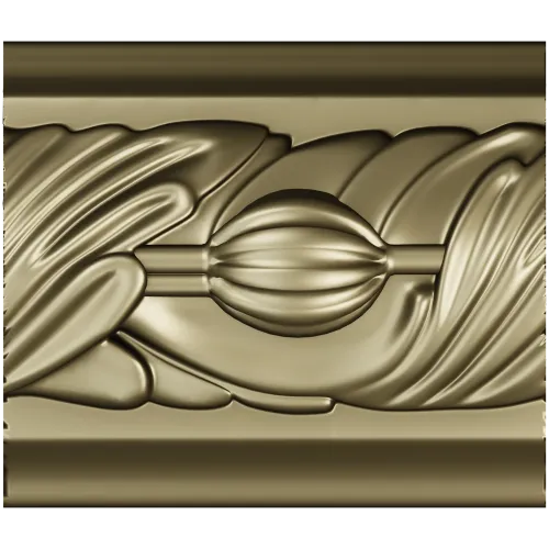 Classical Seedpod Baguette STL for CNC