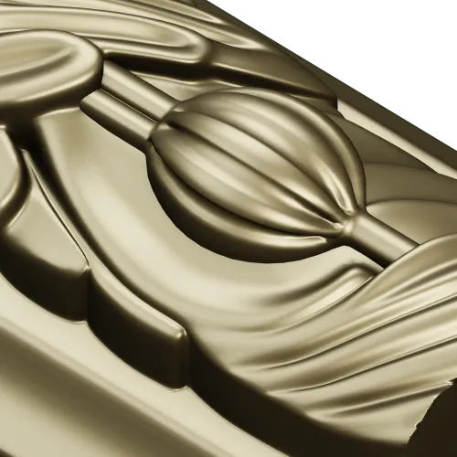 Classical Seedpod Baguette STL for CNC