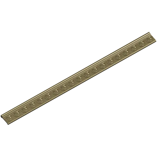 Classic Scroll Baguette - STL 3D model for CNC