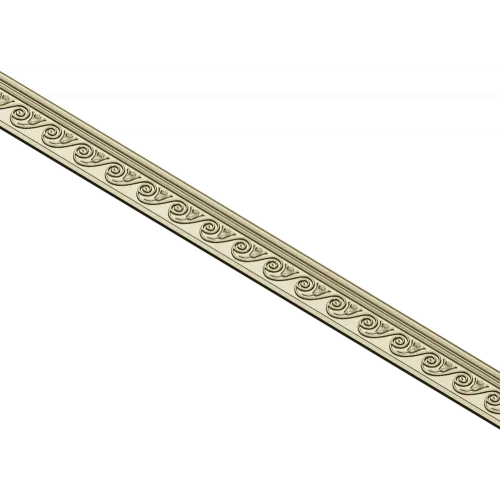 Classic Scroll Baguette - STL 3D model for CNC